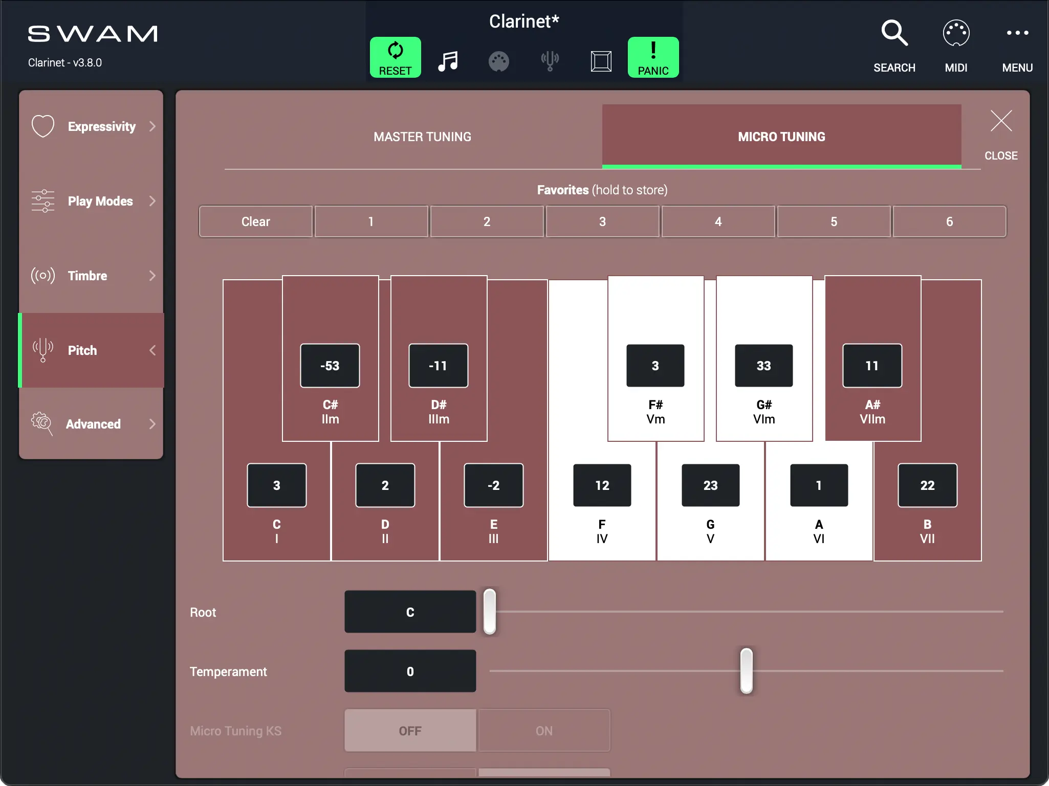 Pitch - Micro Tuning